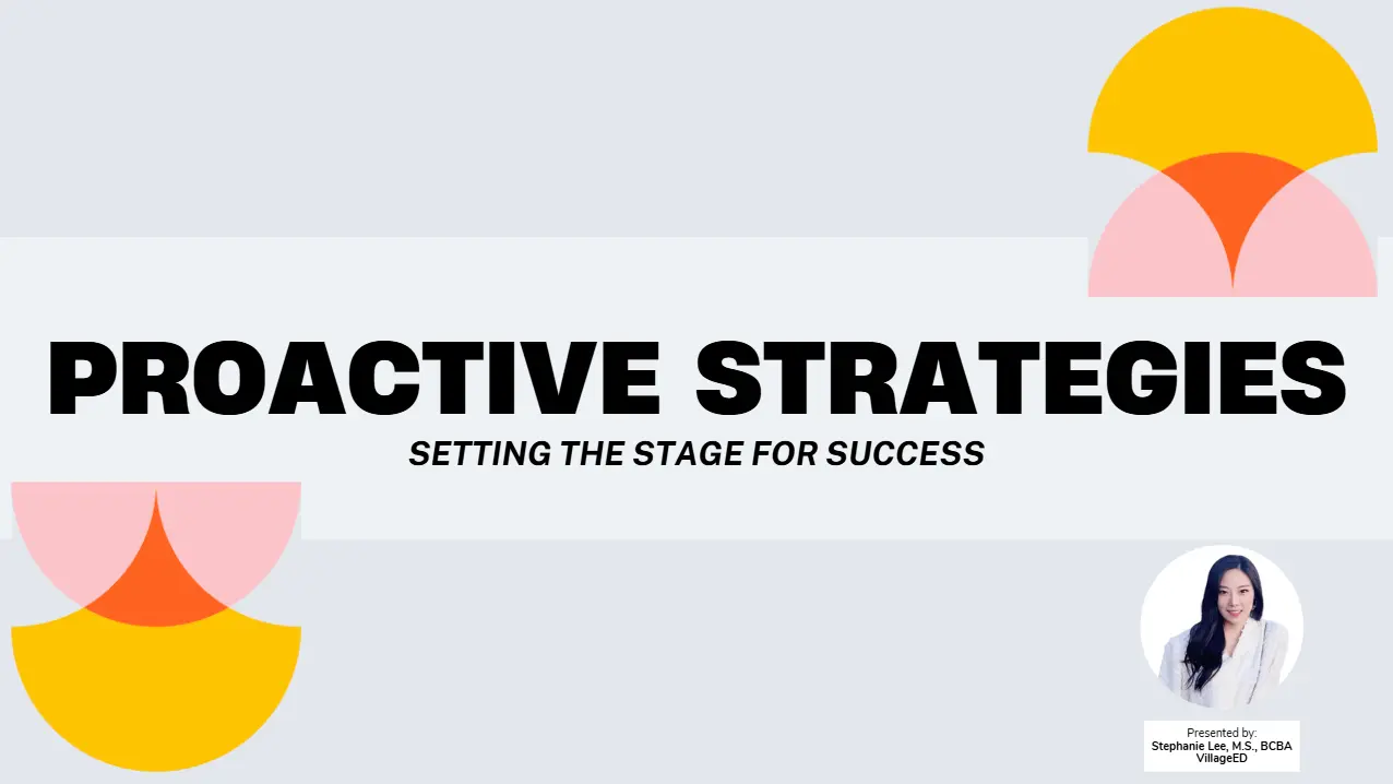 Proactive Strategies